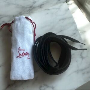 Christian Louboutin Black Replacement laces for sneakers